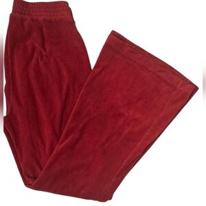 Aerie Groove-On High Rise Corduroy Seamed Flare Pants Size M